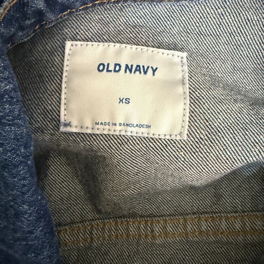 Old Navy Women's Size XS Denim Cropped Button Up Jacket #3280 - Picture 10 of 10